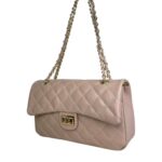 Bolso acolchado grande de piel auténtico con solapa para Mujer - Imagen 2
