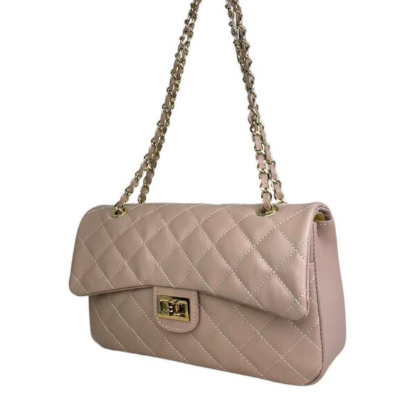 Bolso acolchado grande de piel auténtico con solapa para Mujer - Imagen 2