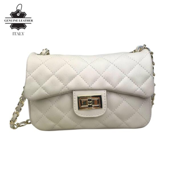 Bolso acolchado con solapa Piel auténtico para regalos Mujer - Imagen 6