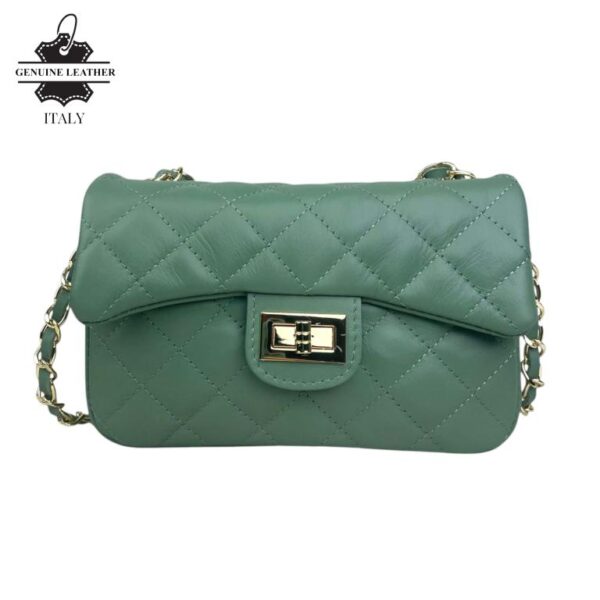 Bolso acolchado con solapa Piel auténtico para regalos Mujer - Imagen 8