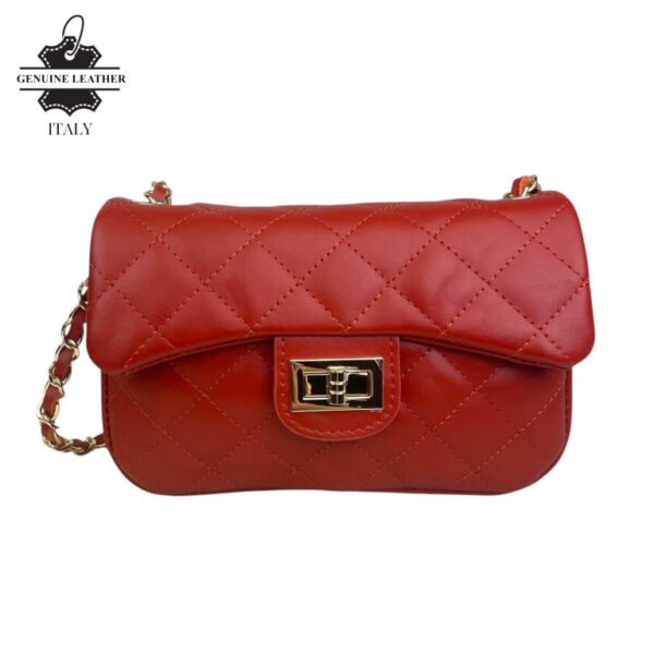 Bolso acolchado con solapa Piel auténtico para regalos Mujer - Imagen 9