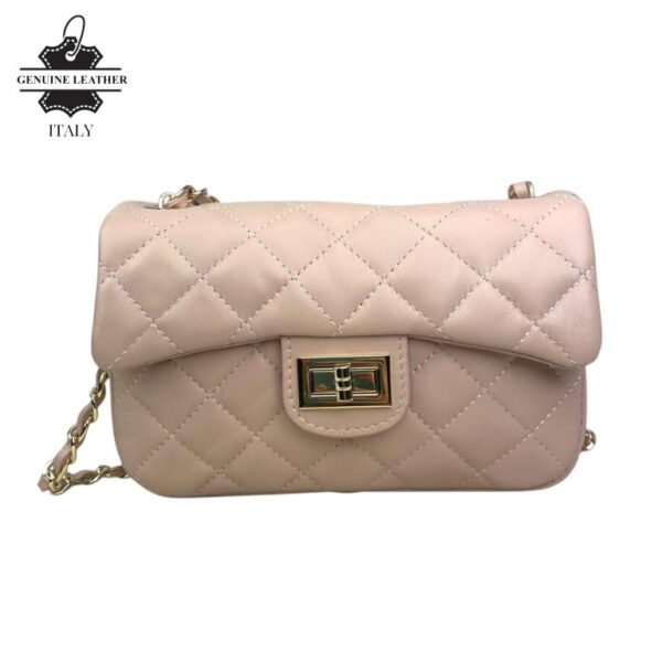 Bolso acolchado con solapa Piel auténtico para regalos Mujer - Imagen 4