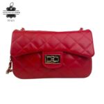 Bolso acolchado con solapa Piel auténtico para regalos Mujer