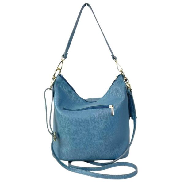 Bolso de Hombro en Piel con Bolsillo Trasero, Enganche Dorado y Asa Larga Mujer - Imagen 26