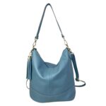 Bolso de Hombro en Piel con Bolsillo Trasero, Enganche Dorado y Asa Larga Mujer - Imagen 24