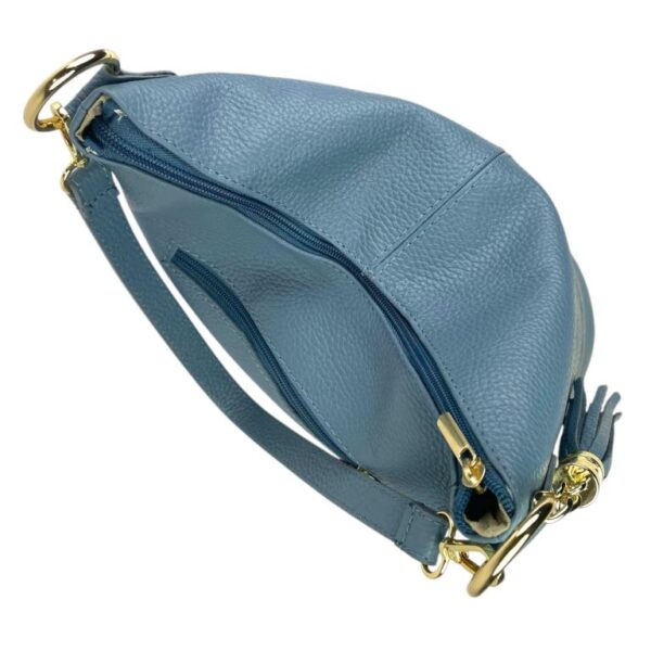 Bolso de Hombro en Piel con Bolsillo Trasero, Enganche Dorado y Asa Larga Mujer - Imagen 29