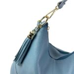 Bolso de Hombro en Piel con Bolsillo Trasero, Enganche Dorado y Asa Larga Mujer - Imagen 28