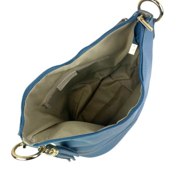 Bolso de Hombro en Piel con Bolsillo Trasero, Enganche Dorado y Asa Larga Mujer - Imagen 30