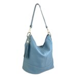 Bolso de Hombro en Piel con Bolsillo Trasero, Enganche Dorado y Asa Larga Mujer - Imagen 27