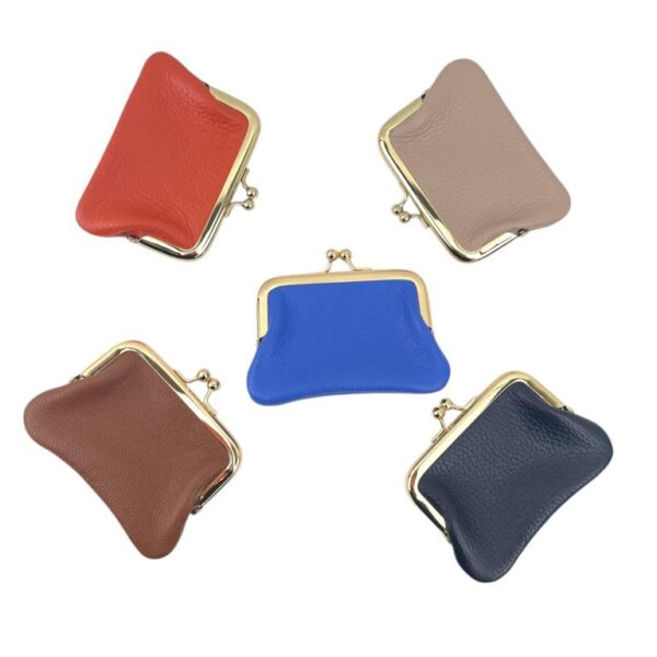 Monedero de Piel Italiana con Cierre de Click, Tamaño Compacto y Gran Calidad para Mujer - Imagen 4