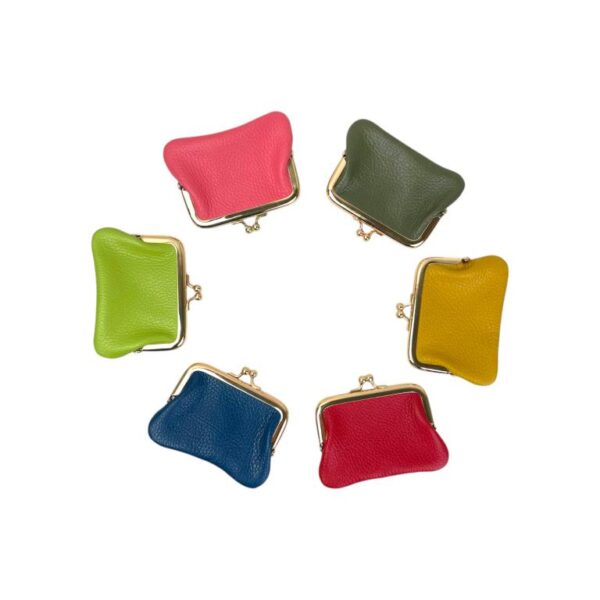 Monedero de Piel Italiana con Cierre de Click, Tamaño Compacto y Gran Calidad para Mujer - Imagen 5