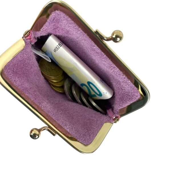 Monedero de Piel Italiana con Cierre de Click, Tamaño Compacto y Gran Calidad para Mujer - Imagen 8