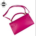 Bolso de Mano en Piel Italiana para Mujer con Asa Corta, Tira Bandolera y Solapa de Giro - Imagen 12