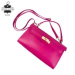 Bolso de Mano en Piel Italiana para Mujer con Asa Corta, Tira Bandolera y Solapa de Giro - Imagen 11