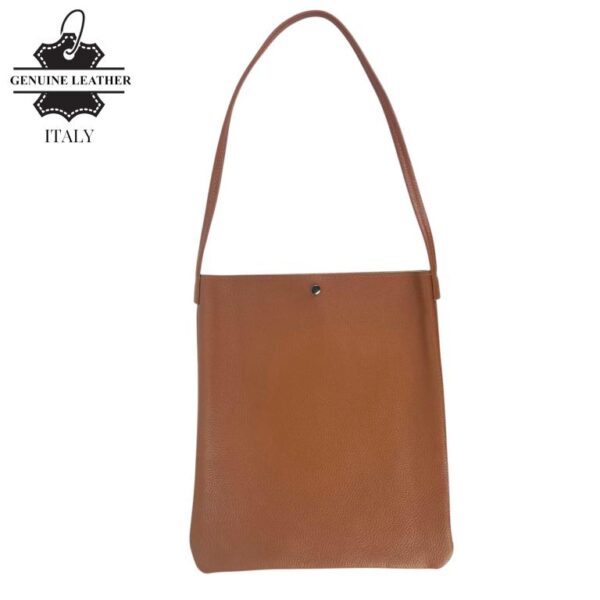 Bolso de Hombro plano en Piel Italiana estilo casual para mujer - Imagen 10