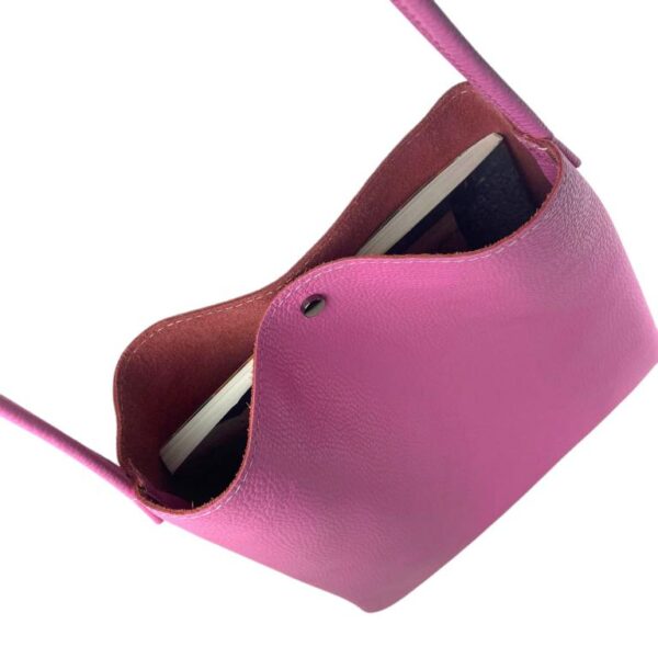 Bolso de Hombro plano en Piel Italiana estilo casual para mujer - Imagen 14