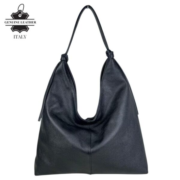 Bolso de Hombro Tipo Hobo en Piel Italiana con Cierre de Cremallera y Gran Calidad para Mujer - Imagen 7