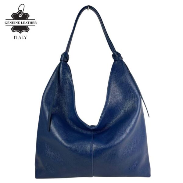 Bolso de Hombro Tipo Hobo en Piel Italiana con Cierre de Cremallera y Gran Calidad para Mujer - Imagen 9