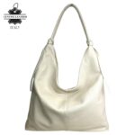 Bolso de Hombro Tipo Hobo en Piel Italiana con Cierre de Cremallera y Gran Calidad para Mujer - Imagen 12