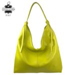 Bolso de Hombro Tipo Hobo en Piel Italiana con Cierre de Cremallera y Gran Calidad para Mujer