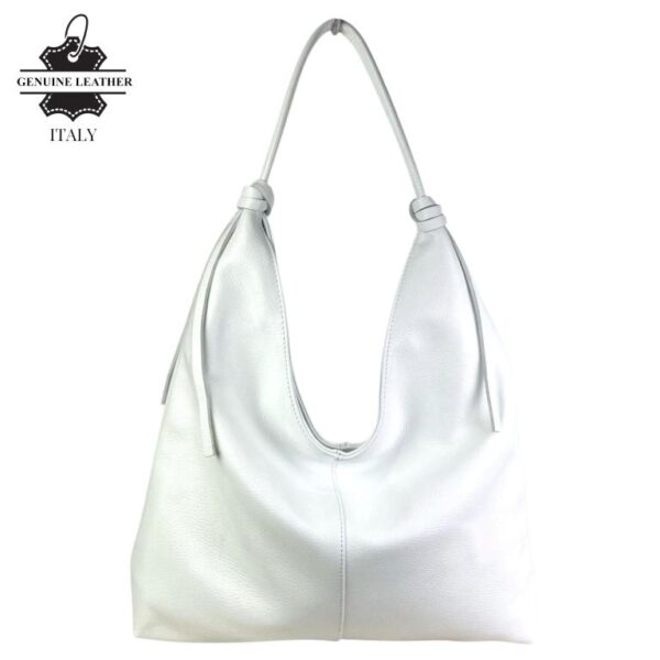 Bolso de Hombro Tipo Hobo en Piel Italiana con Cierre de Cremallera y Gran Calidad para Mujer - Imagen 6