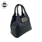 Bolso de Mano Piel Italiana 2 Formas, Solapa Botón, Cremallera y Enganche Mujer - Imagen 15