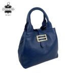 Bolso de Mano Piel Italiana 2 Formas, Solapa Botón, Cremallera y Enganche Mujer - Imagen 13