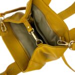 Bolso de Mano Piel Italiana 2 Formas, Solapa Botón, Cremallera y Enganche Mujer - Imagen 25