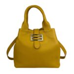 Bolso de Mano Piel Italiana 2 Formas, Solapa Botón, Cremallera y Enganche Mujer - Imagen 17