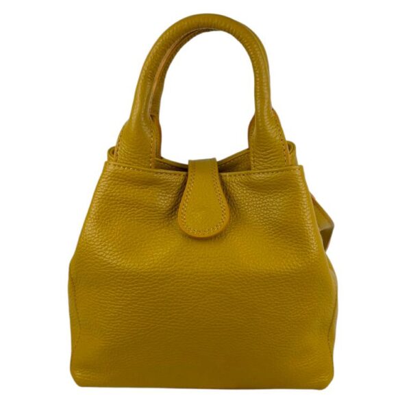 Bolso de Mano Piel Italiana 2 Formas, Solapa Botón, Cremallera y Enganche Mujer - Imagen 21