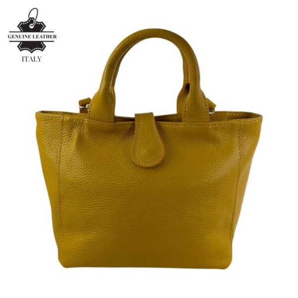 Bolso de Mano Piel Italiana 2 Formas, Solapa Botón, Cremallera y Enganche Mujer - Imagen 20