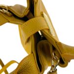 Bolso de Mano Piel Italiana 2 Formas, Solapa Botón, Cremallera y Enganche Mujer - Imagen 26