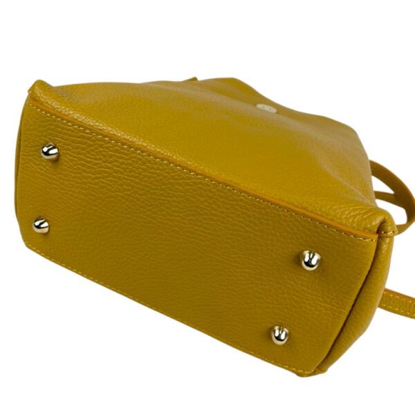 Bolso de Mano Piel Italiana 2 Formas, Solapa Botón, Cremallera y Enganche Mujer - Imagen 22