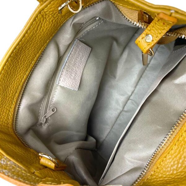 Bolso de Mano Piel Italiana 2 Formas, Solapa Botón, Cremallera y Enganche Mujer - Imagen 24