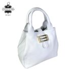 Bolso de Mano Piel Italiana 2 Formas, Solapa Botón, Cremallera y Enganche Mujer - Imagen 12