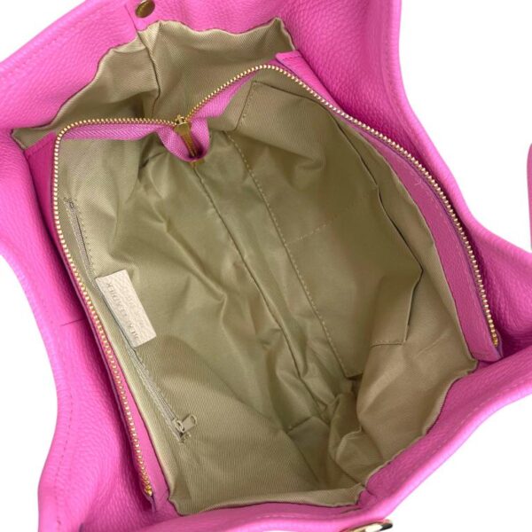 Bolso hombro Trapezoidal Piel Italiana para Mujer Cremallera - Imagen 19