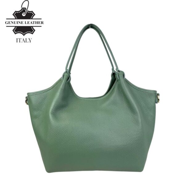 Bolso hombro Trapezoidal Piel Italiana para Mujer Cremallera - Imagen 13