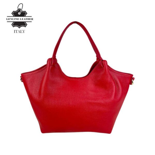 Bolso hombro Trapezoidal Piel Italiana para Mujer Cremallera - Imagen 3