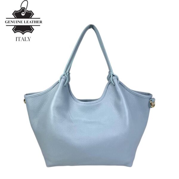 Bolso hombro Trapezoidal Piel Italiana para Mujer Cremallera - Imagen 2