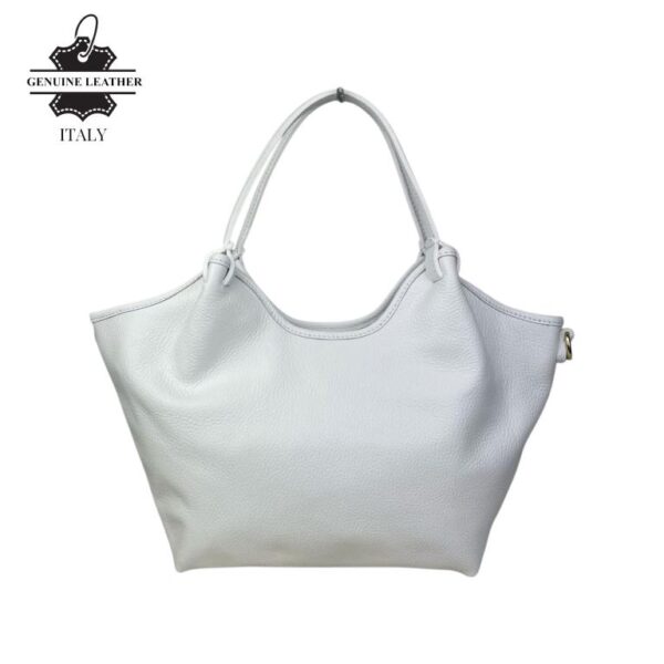 Bolso hombro Trapezoidal Piel Italiana para Mujer Cremallera - Imagen 5