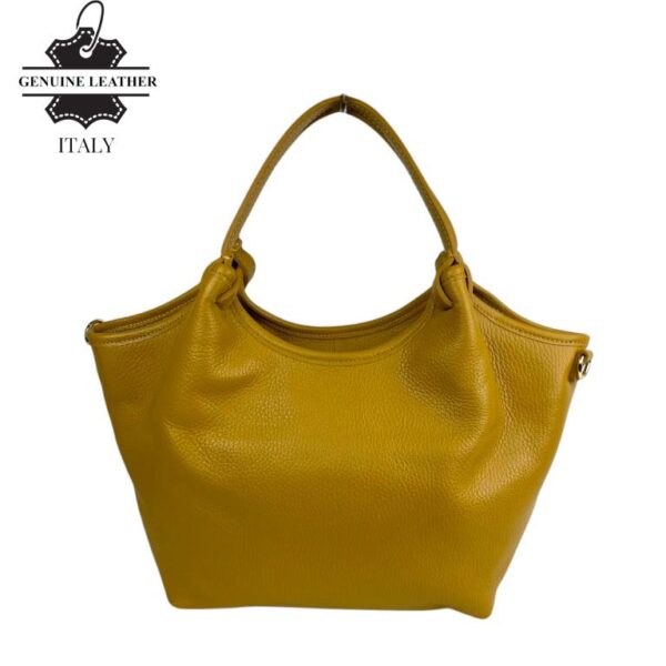Bolso hombro Trapezoidal Piel Italiana para Mujer Cremallera - Imagen 6
