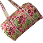 Bolso de Viaje Acolchado Algodón para Mujer con Asas Largas y Cremallera - Imagen 5