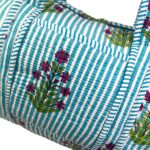 Bolso de Viaje Acolchado Algodón para Mujer con Asas Largas y Cremallera - Imagen 12