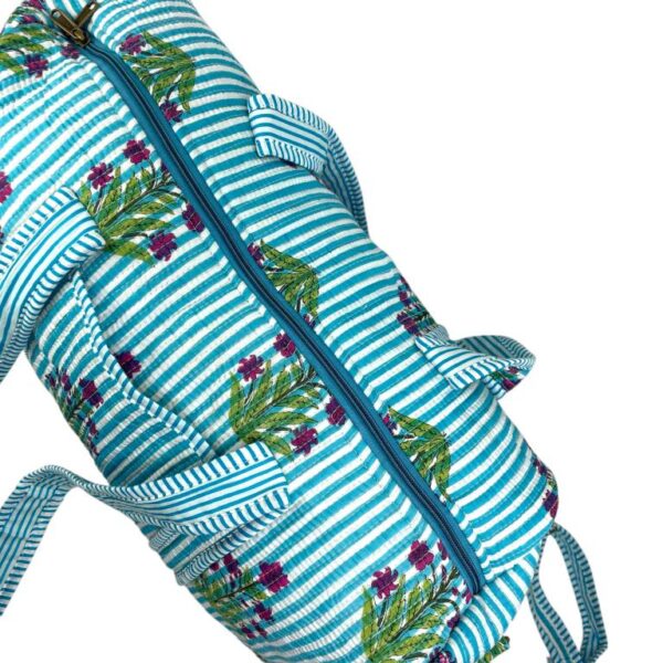 Bolso de Viaje Acolchado Algodón para Mujer con Asas Largas y Cremallera - Imagen 13