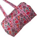 Bolso de Viaje Acolchado Algodón para Mujer con Asas Largas y Cremallera - Imagen 4
