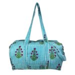 Bolso de Viaje Acolchado Algodón para Mujer con Asas Largas y Cremallera - Imagen 10