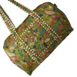 Bolso de Viaje Acolchado Algodón para Mujer con Asas Largas y Cremallera - Imagen 3