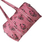Bolso de Viaje Acolchado Algodón para Mujer con Asas Largas y Cremallera - Imagen 8
