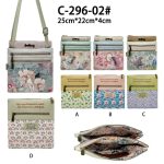 Bolso Bandolera Sintético con Diseño Muñeca Sweet Candy y 4 Bolsillos Exteriores con Cremallera para Mujer