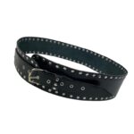 Cinturón Artesanal en Piel con Estilo Exclusivo, Tachuelas Decorativas Laterales y Gran Calidad para Mujer - Imagen 2